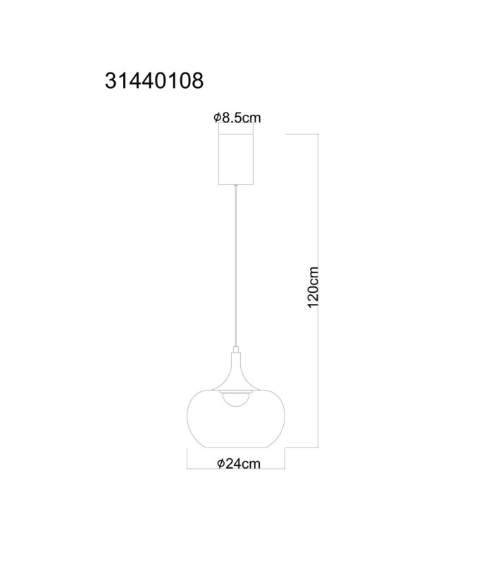 Lui Integrated LED Dome Pendant Ceiling Light Matt Black 3000K-6