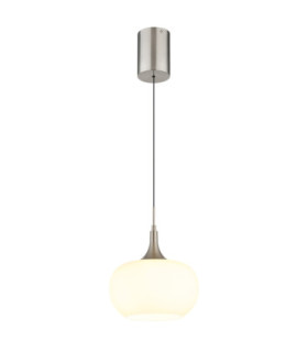 Lui Integrated LED Dome Pendant Ceiling Light Matt Nickel 3000K-1