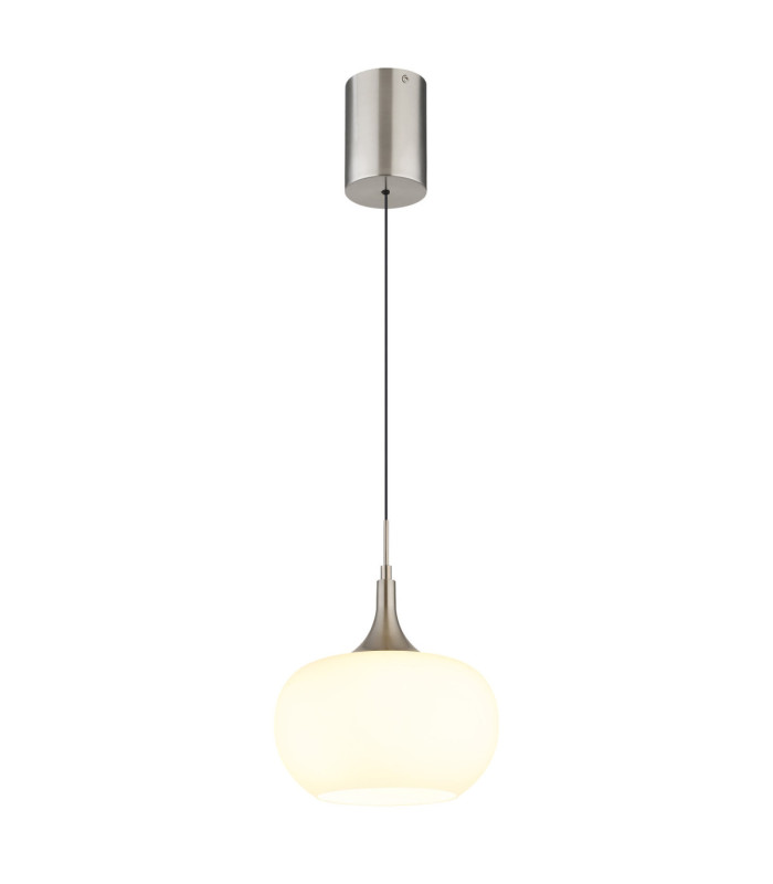 Lui Integrated LED Dome Pendant Ceiling Light Matt Nickel 3000K-1