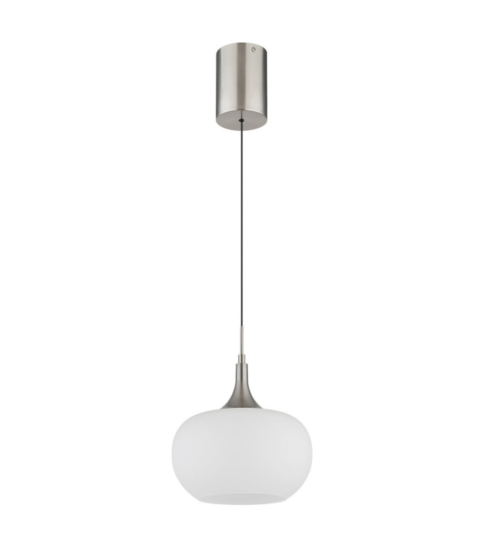 Lui Integrated LED Dome Pendant Ceiling Light Matt Nickel 3000K-2