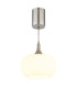 Lui Integrated LED Dome Pendant Ceiling Light Matt Nickel 3000K-3