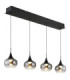 Lui Integrated LED Bar Pendant Ceiling Light Matt Black 3000K-1