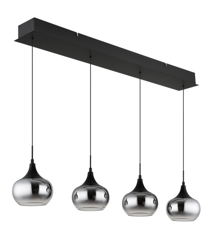 Lui Integrated LED Bar Pendant Ceiling Light Matt Black 3000K-2
