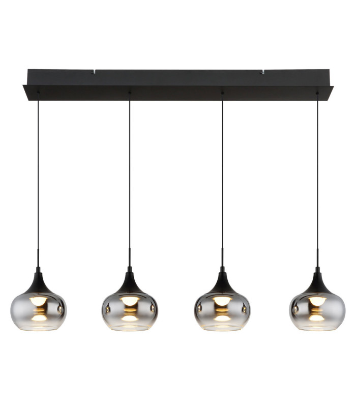 Lui Integrated LED Bar Pendant Ceiling Light Matt Black 3000K-3
