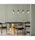 Lui Integrated LED Bar Pendant Ceiling Light Matt Black 3000K-6