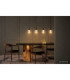 Lui Integrated LED Bar Pendant Ceiling Light Matt Black 3000K-7