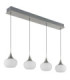 Lui Integrated LED Bar Pendant Ceiling Light Matt Nickel 3000K-2