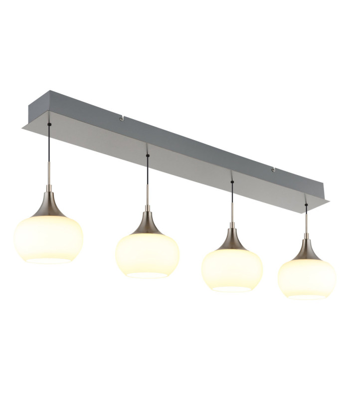 Lui Integrated LED Bar Pendant Ceiling Light Matt Nickel 3000K-4
