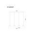 Lui Integrated LED Bar Pendant Ceiling Light Matt Nickel 3000K-7