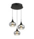 Lui Integrated LED Cluster Pendant Ceiling Light Matt Black 3000K-1