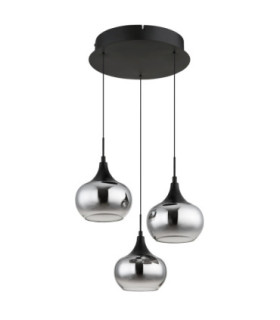 Lui Integrated LED Cluster Pendant Ceiling Light Matt Black 3000K-2