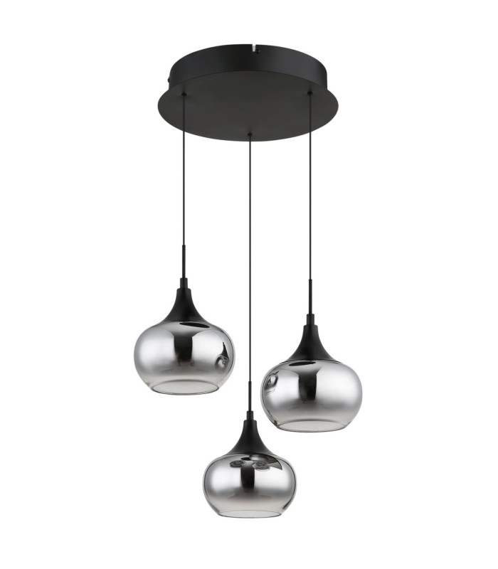 Lui Integrated LED Cluster Pendant Ceiling Light Matt Black 3000K-2