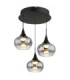 Lui Integrated LED Cluster Pendant Ceiling Light Matt Black 3000K-3