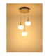 Lui Integrated LED Cluster Pendant Ceiling Light Matt Nickel 3000K-4