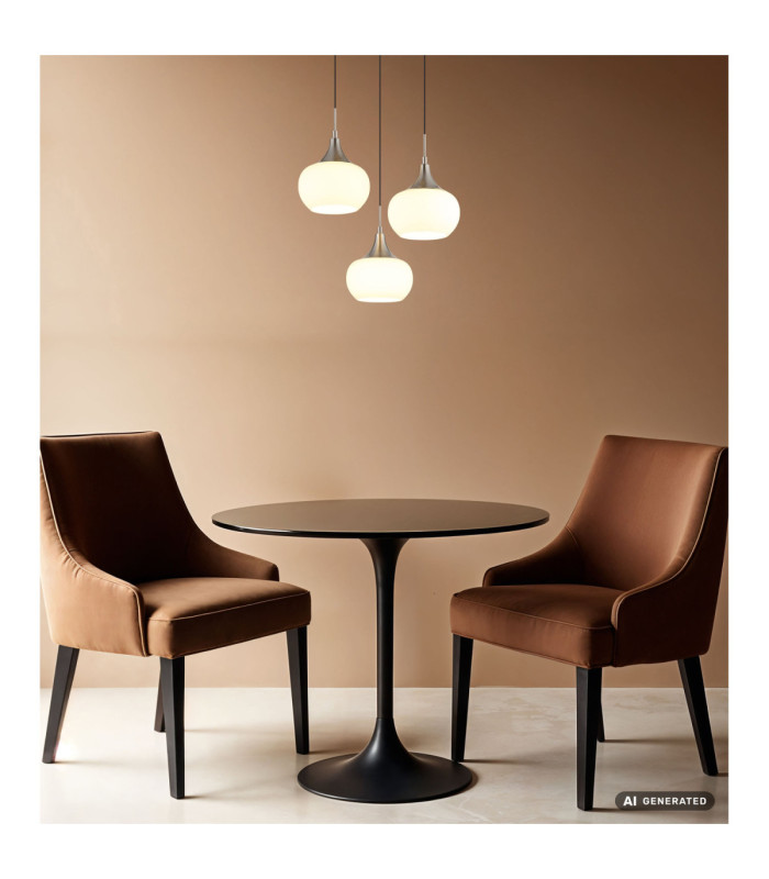 Lui Integrated LED Cluster Pendant Ceiling Light Matt Nickel 3000K-5