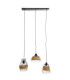 Tunis Bar Pendant Ceiling Light Black 4x E27