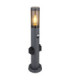 Eu Plug - Boston PIR
60cm Outdoor Bollard Anthracite 1x E27 with Integrated Socket-1
