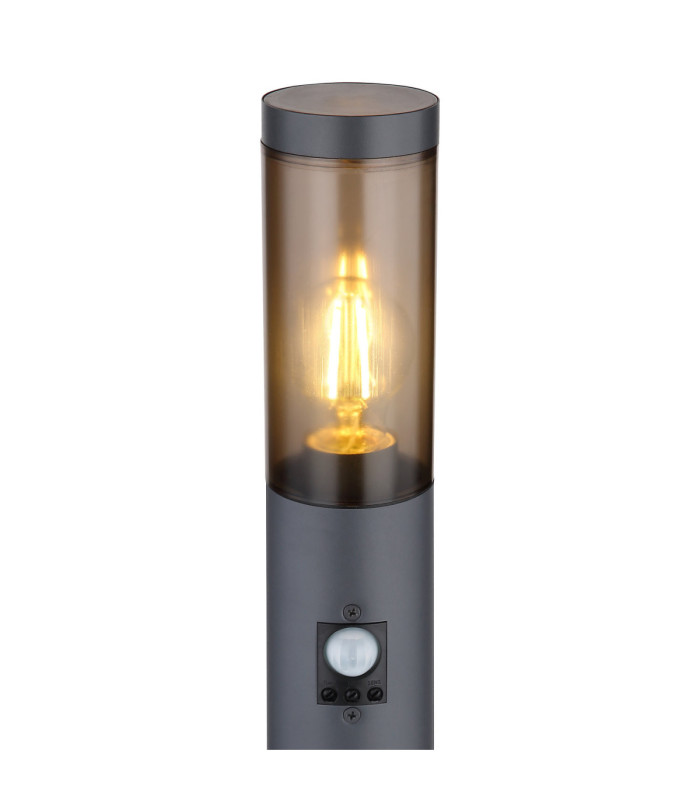 Eu Plug - Boston PIR
60cm Outdoor Bollard Anthracite 1x E27 with Integrated Socket-4