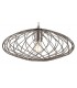 Elliptical Caged Spherical Ceiling Pendant, 1 x E27, Polished Nickel - 6