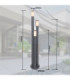 Boston 170cm Outdoor Bollard Anthracite 3x E27-6
