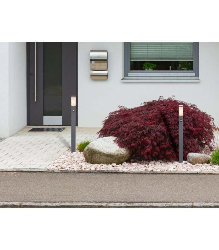 Boston PIR 110cm Outdoor Bollard Anthracite 1x E27-4