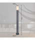 Boston PIR 110cm Outdoor Bollard Anthracite 1x E27-6