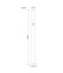 Boston PIR 110cm Outdoor Bollard Black 1x E27-6