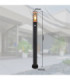 Boston PIR 110cm Outdoor Bollard Black 1x E27-7