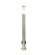 Eu Plug - Boston 110cm Outdoor Bollard Stainless Steel 1x E27 with Integrated Socket-1