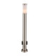 Eu Plug - Boston 110cm Outdoor Bollard Stainless Steel 1x E27 with Integrated Socket-4