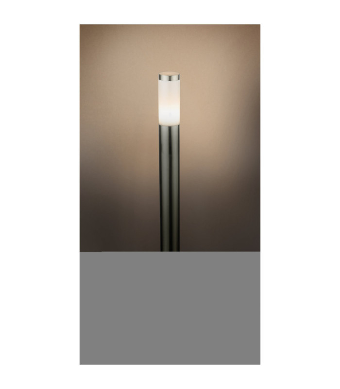 Eu Plug - Boston 110cm Outdoor Bollard Stainless Steel 1x E27 with Integrated Socket-5