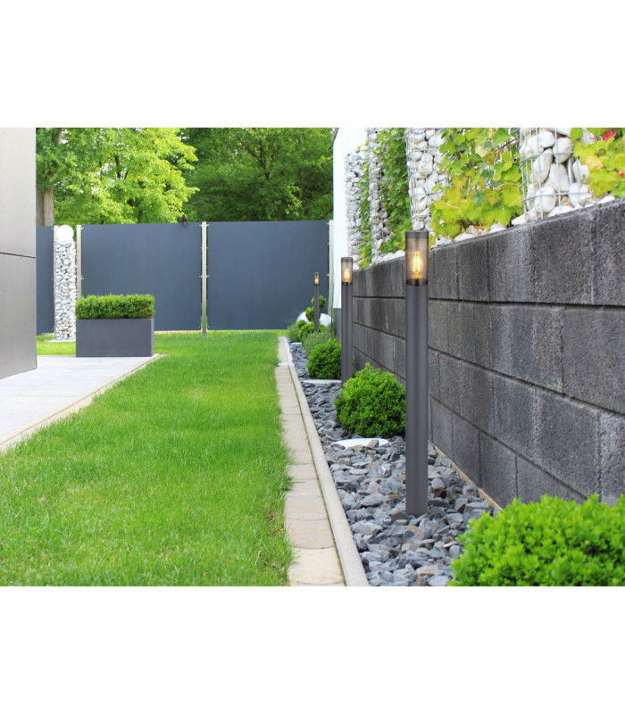 Boston 110cm Outdoor Bollard Anthracite 1x E27-5