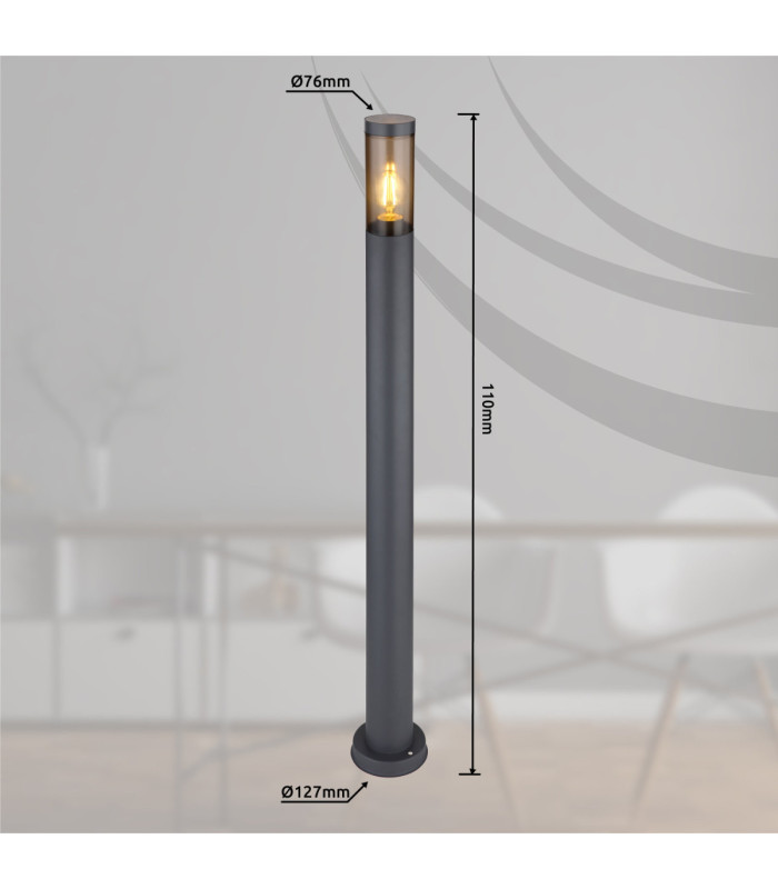 Boston PIR 110cm Outdoor Bollard  1x E27-14