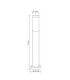 Boston 110cm Outdoor Bollard  1x E27-7