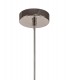 Curved Caged Cylinder Ceiling Pendant, 1 x E27, Polished Nickel - 5