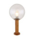 Ossy Outdoor Pedestal Light Wood Look 1x E27-1