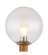 Ossy Outdoor Pedestal Light Wood Look 1x E27-3