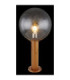 Ossy Outdoor Pedestal Light Wood Look 1x E27-4