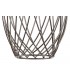 Curved Caged Cylinder Ceiling Pendant, 1 x E27, Polished Nickel - 8