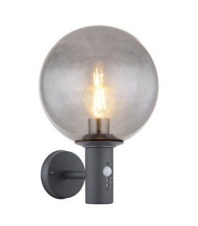 Hedwig PIR Outdoor Globe Wall Lamp  1x E27-1