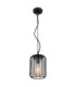 Nina Wire Frame Pendant Ceiling Light Matt Black 1x E27-1