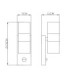 Style Outdoor Up Down Wall Lamp  2x GU10 3000K-3