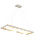Nanda Bar Pendant Ceiling Light Matt Sand Colour  4x G9-1