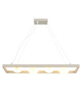 Nanda Bar Pendant Ceiling Light Matt Sand Colour  4x G9-3