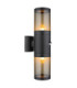 Xeloo Outdoor Up Down Wall Lamp Matt Black 2x E27-1