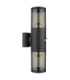 Xeloo Outdoor Up Down Wall Lamp Matt Black 2x E27-2