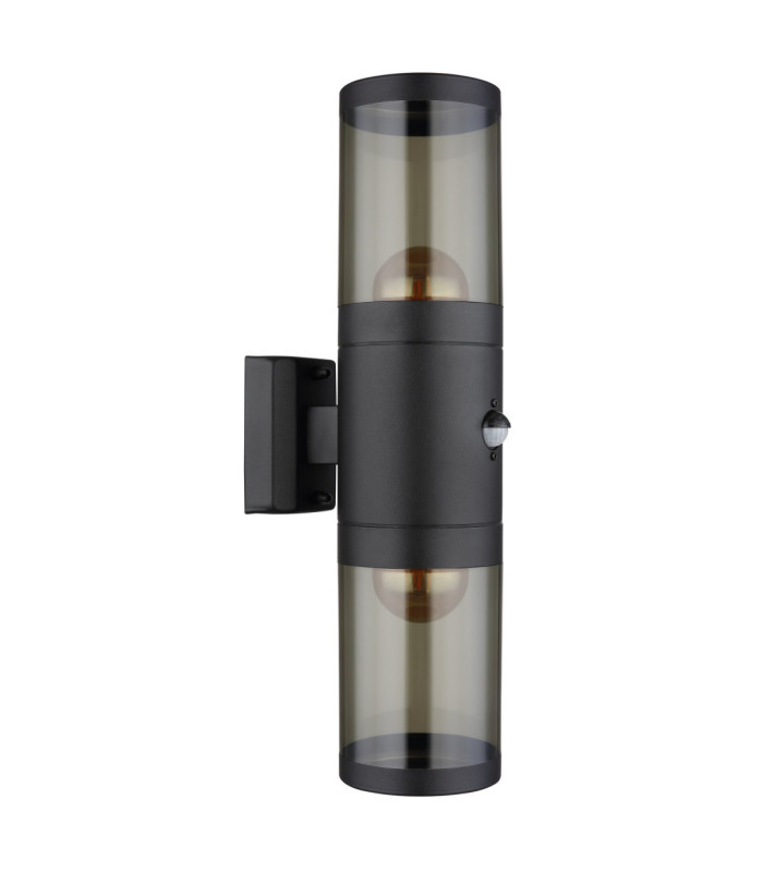 Xeloo Outdoor Up Down Wall Lamp Matt Black 2x E27-2