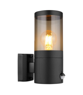 Xeloo Outdoor Modern Wall Lamp Matt Black 1x E27-1
