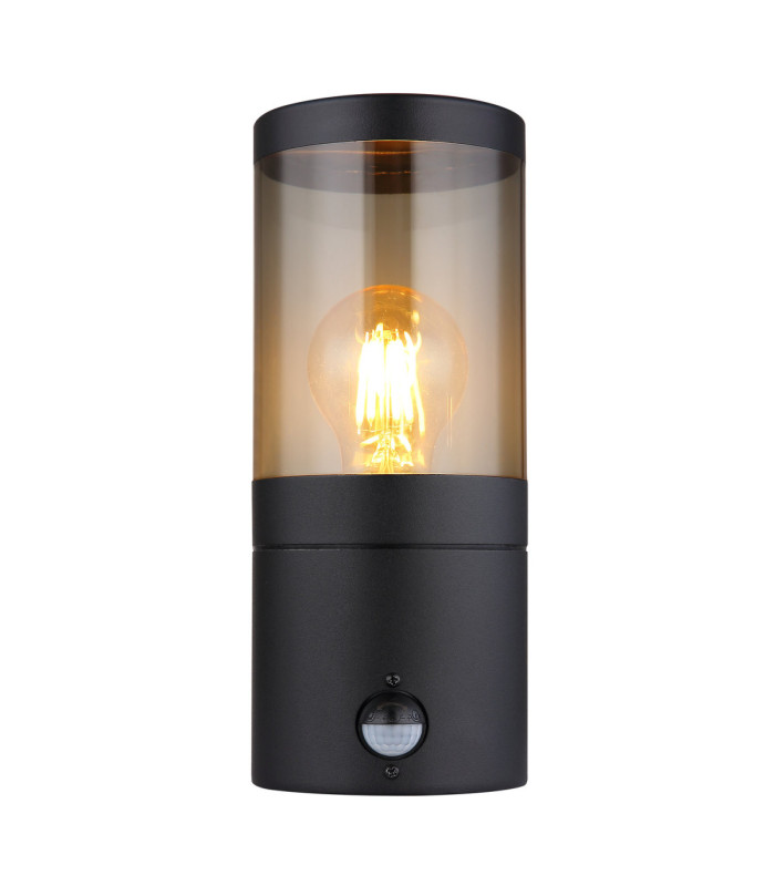 Xeloo Outdoor Modern Wall Lamp Matt Black 1x E27-3