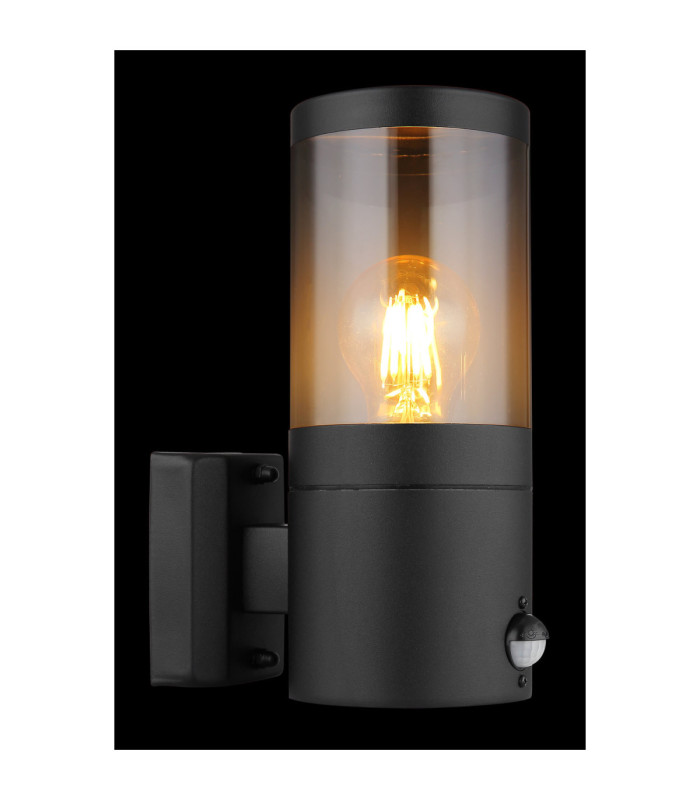 Xeloo Outdoor Modern Wall Lamp Matt Black 1x E27-4